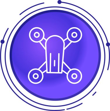 Veri ve teknolojinin vektör simgesi, veri kavramı