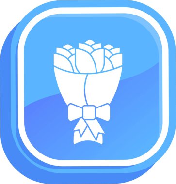 Kurdeleli bir çiçeğin vektör çizimi