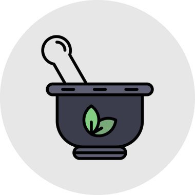 Havan topu. Web simgesi basit illüstrasyon