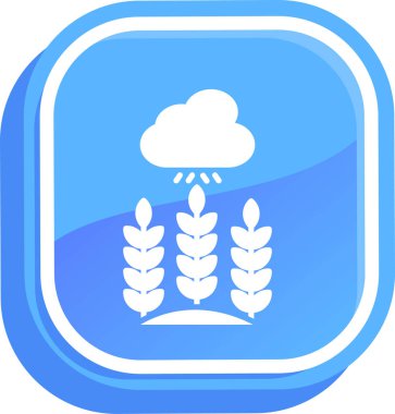 Yağmur ikonu. Web için yağmur vektör simgelerinin özet çizimi