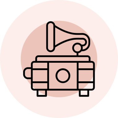 Modern bir simgenin vektör illüstrasyonu