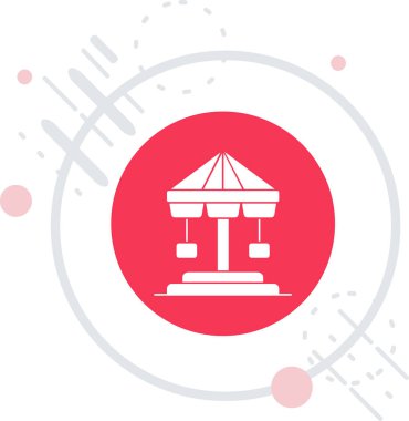 Beyaz çizgi davul simgesi uzun gölge arkaplanı ile izole edildi. Müzik işareti. müzik aleti sembolü. Kırmızı daire düğmesi. vektör.