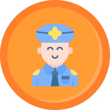 Polis memuru. Basit tasarım