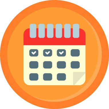 takvim tarih simgesini düz biçiminde ayarla