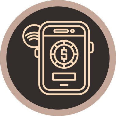 Cep telefonu. Basit resimleme