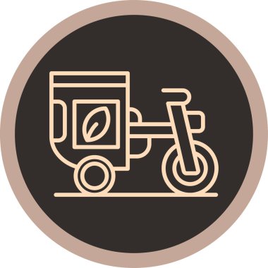 bisiklet simgesi, illüstrasyon, beyaz arkaplan üzerindeki vektör