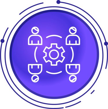 İş ikonu. Basit resimleme