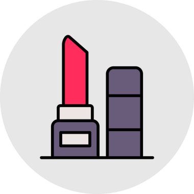 Ruj izi. Web simgesi basit illüstrasyon