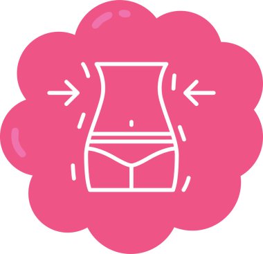 İç çamaşırı. Web simgesi basit illüstrasyon