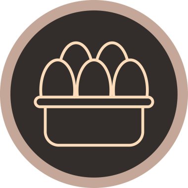 Kek simgesi, vektör illüstrasyonu