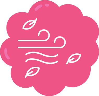 Bir çiçek simgesinin vektör illüstrasyonu