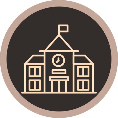 Ev. Web simgesi basit illüstrasyon