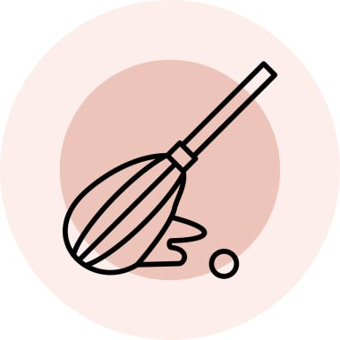 Süpürge simge vektör çizim