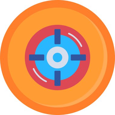 oyun hedef web simgesi düz biçimli