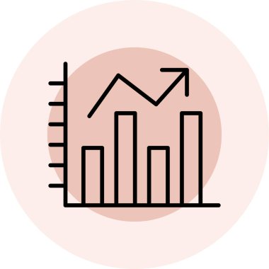 Grafik. Web simgesi vektör illüstrasyonu