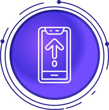 hat akıllı telefonu ve cep telefonu simgesi beyaz arkaplanda izole edildi. Renkli taslak konsepti. vektör.