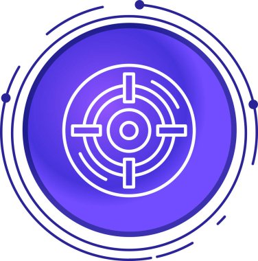 hedef simge, vektör illüstrasyonu