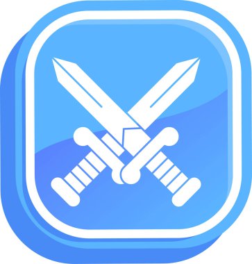 kılıç ağ ikonu vektör illüstrasyonu