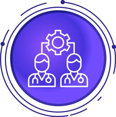 İş simgesinin vektör illüstrasyonu