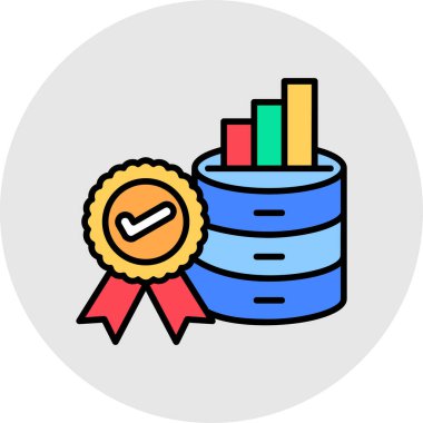 başarı başarı iş simgesi doldurulmuş ana hatlar biçimi