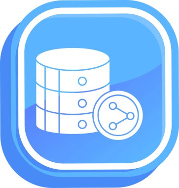 sunucu simgesi, vektör illüstrasyonu basit tasarım