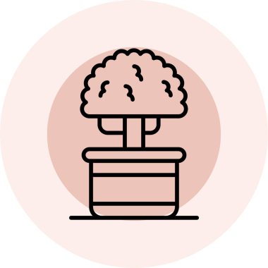 bitki simgesi vektör illüstrasyonu