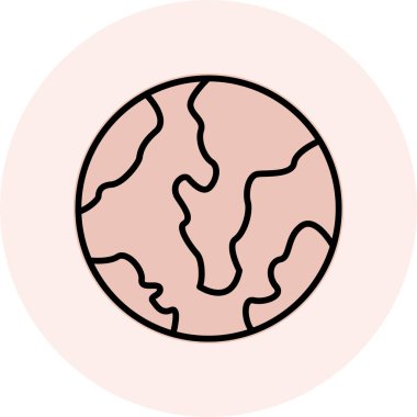 toprak simgesi vektör illüstrasyonu