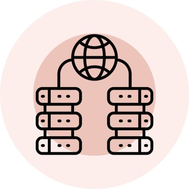 küresel ağ vektör illüstrasyon tasarımı