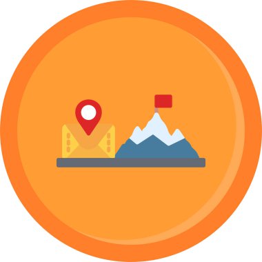 konum. Web simgesi basit illüstrasyon