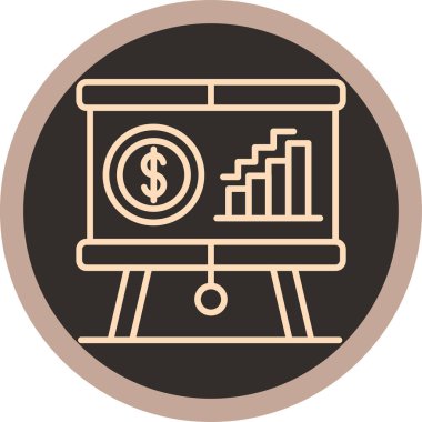 Bir grafiğin vektör illüstrasyonu