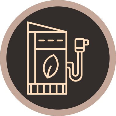 Modern gaz simgesinin vektör illüstrasyonu