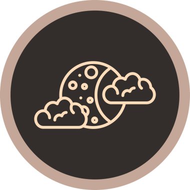 Modern yiyecek simgesinin vektör çizimi