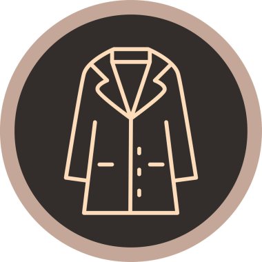 Ceket. Web simgesi basit illüstrasyon