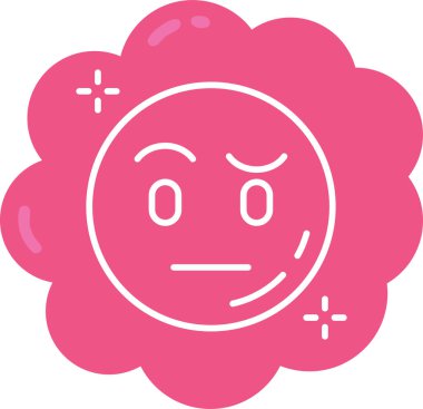 emoji. Web simgesi basit illüstrasyon