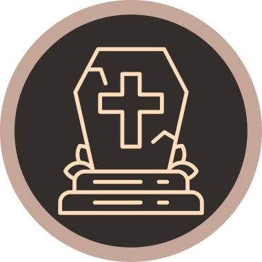 tabut simgesi modada izole edilmiş arkaplan