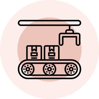 Robot simgesinin vektör illüstrasyonu