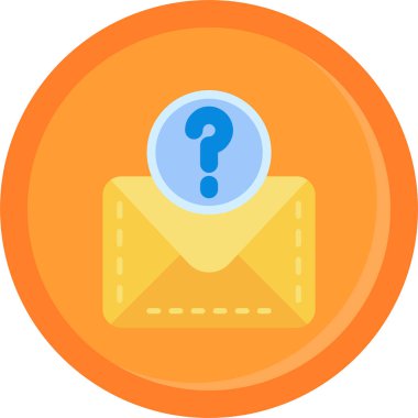 Mektup. Web simgesi basit illüstrasyon