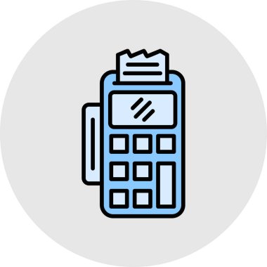 hesap makinesi simgesi vektör illüstrasyonu