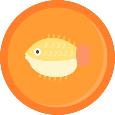 Bir balık düz simgesi.