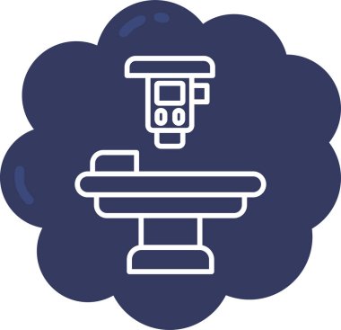 Modern b 'nin vektör illüstrasyonu tıbbi simgeden yoksun