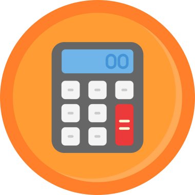 hesap makinesi vektör simgesi modern basit tasarım