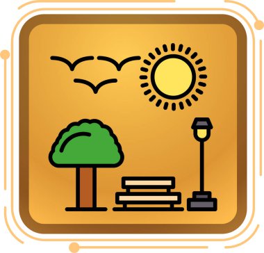 Bir ağacın vektör illüstrasyonu