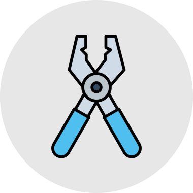 Tornavida. Web simgesi basit illüstrasyon