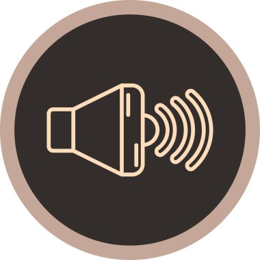 Moda Biçimli Sözcü Simgesi İzole Arkaplan