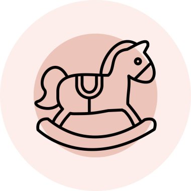 at simgesi vektör illüstrasyonu