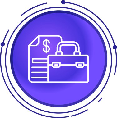 İş ve finans simgesinin vektör illüstrasyonu