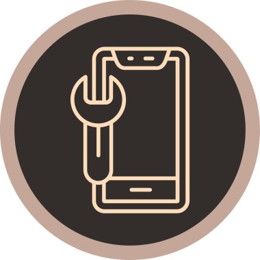 vektör cep telefon simgesi