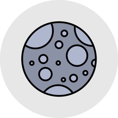 Uzay simgesi vektör illüstrasyonu