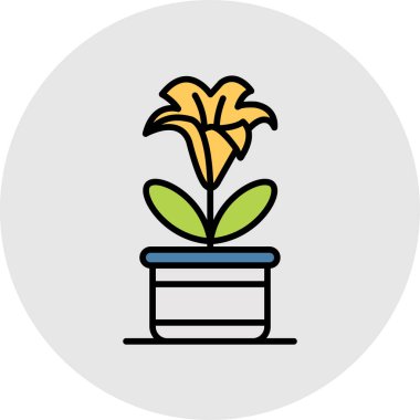 bitki simgesi vektör illüstrasyonu