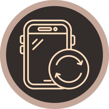 cep telefonu ikonu vektör illüstrasyonu